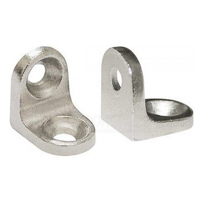 CANTONEIRA 17x17 DOIS FUROS MACIÇA CROMADA 100 UNIDADES