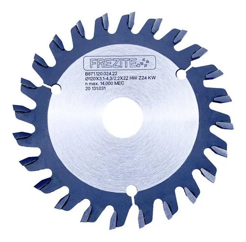 SERRA RISCADOR 120 x 3,14–4,3 / 2,2 × 22 MM HW Z=24 KW