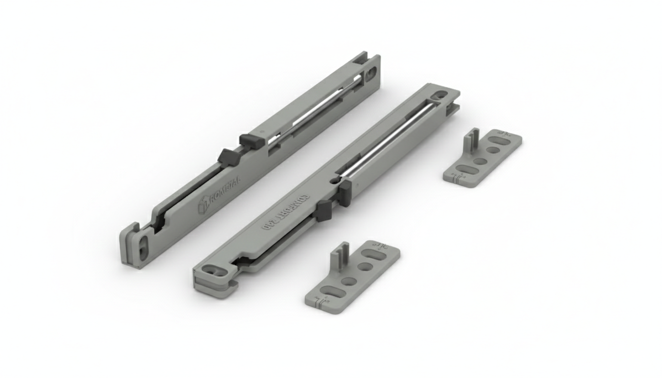 AMORTECEDOR PARA PORTAS SUPERIOR COMFORT 240 (15-40KG) - ROMETAL