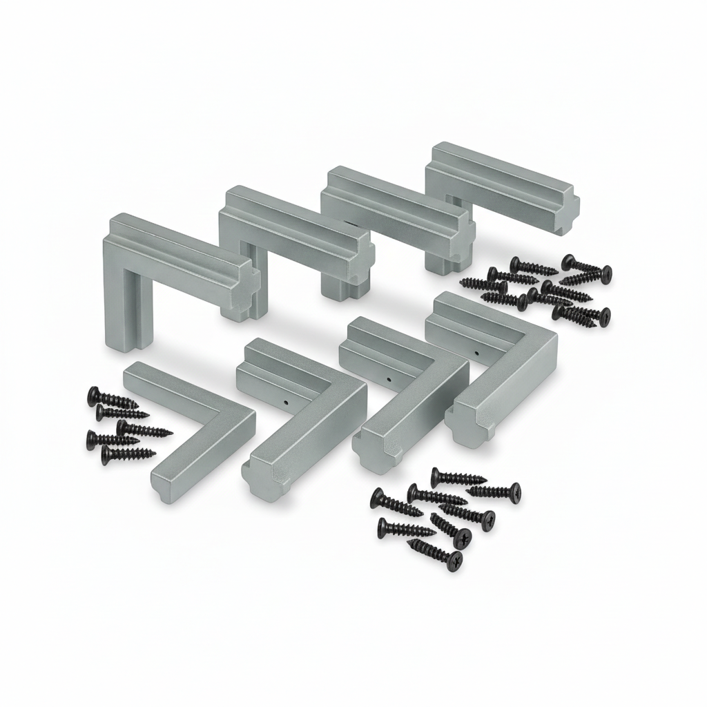 CONECTOR 45° - PARAF ZINC PRETO – 8 UNIDADES - PERFIL LINK - ROMETAL