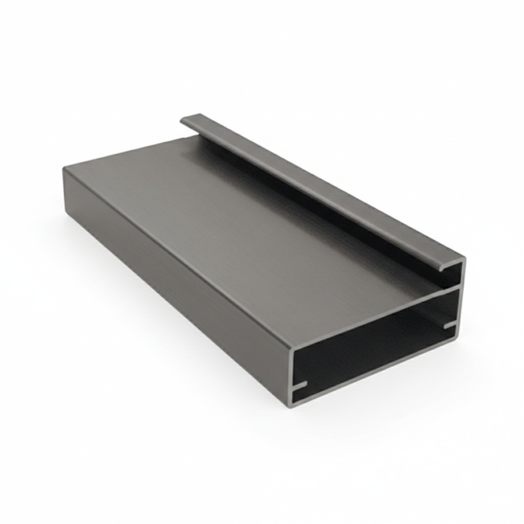 MONTANTE PARA PORTA DE VIDRO CHAMPANHE 1001 - ROMETAL