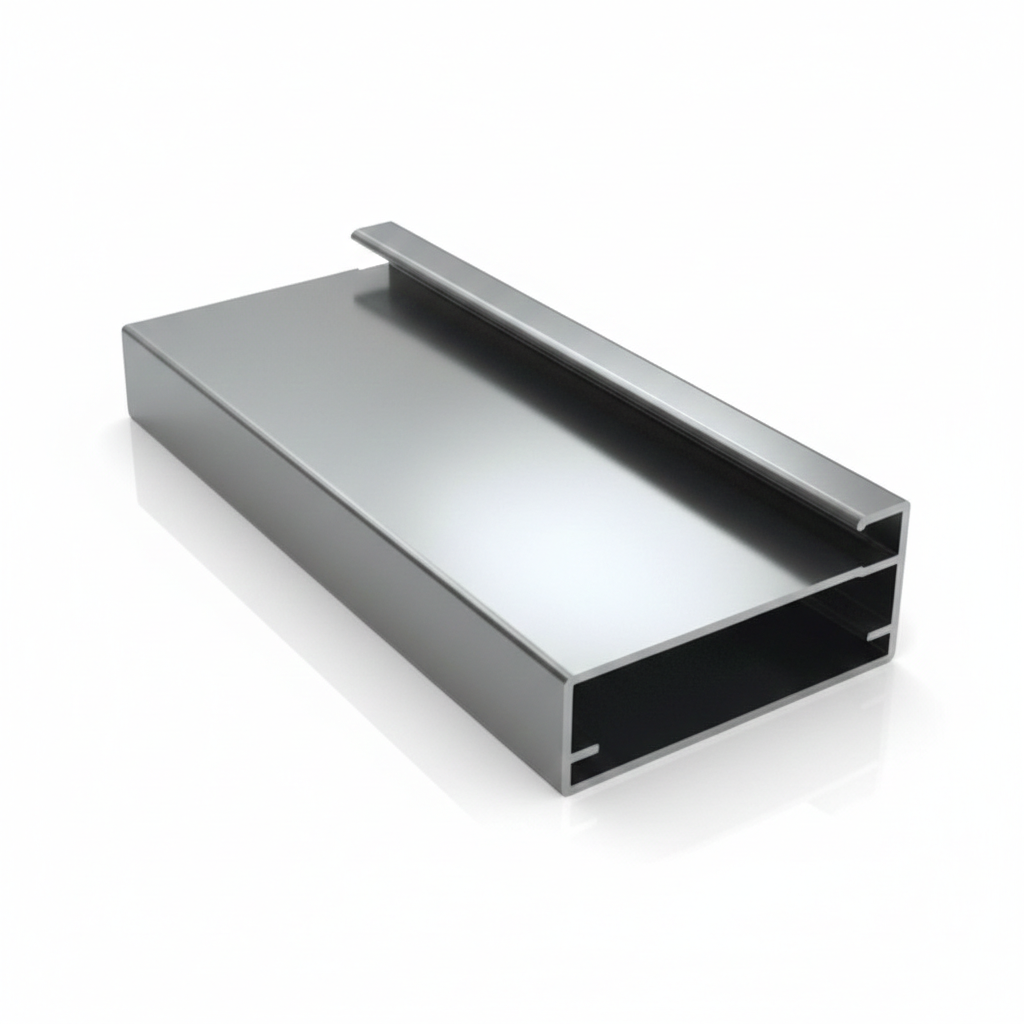 MONTANTE PARA PORTA DE VIDRO INOX POLIDO - ROMETAL